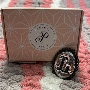 Plunder Design Monogram Brooch